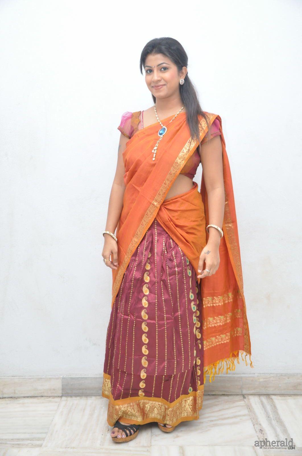 Geetanjali Beautiful Half Saree Pics