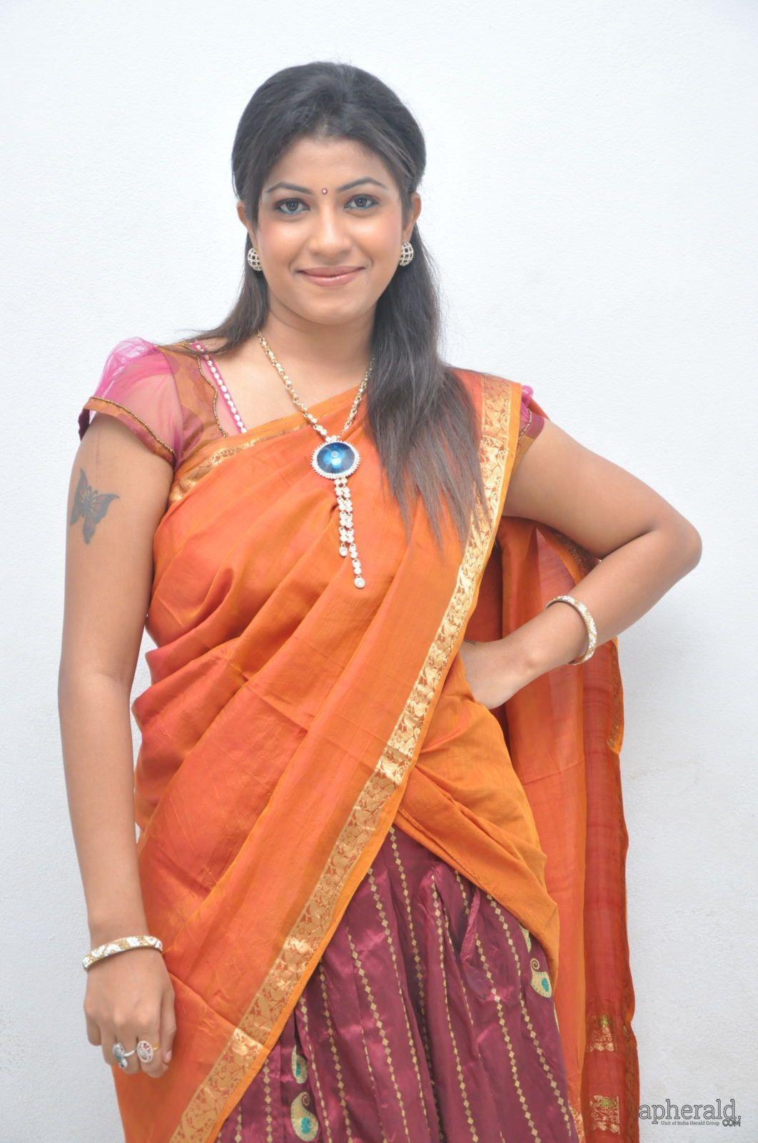 Geetanjali Beautiful Half Saree Pics