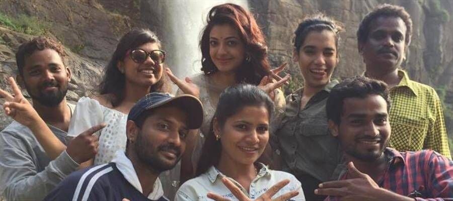 Kajal Agarwal on the shoot of Sardaar Gabbar Singh Latest Photos