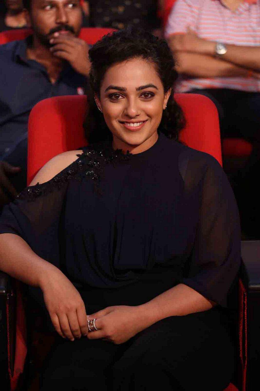 Nithya Menon Stills at Janatha Garage Audio Launch