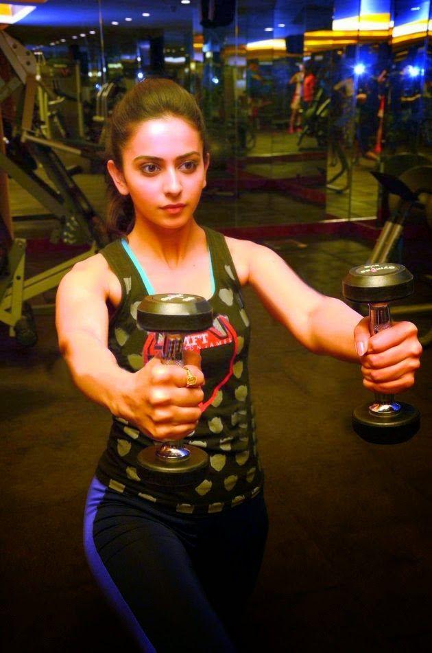 Rakul Preet Singh Workout GYM Photos