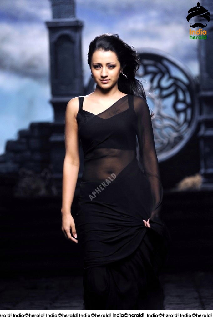 Trisha In Black Dress