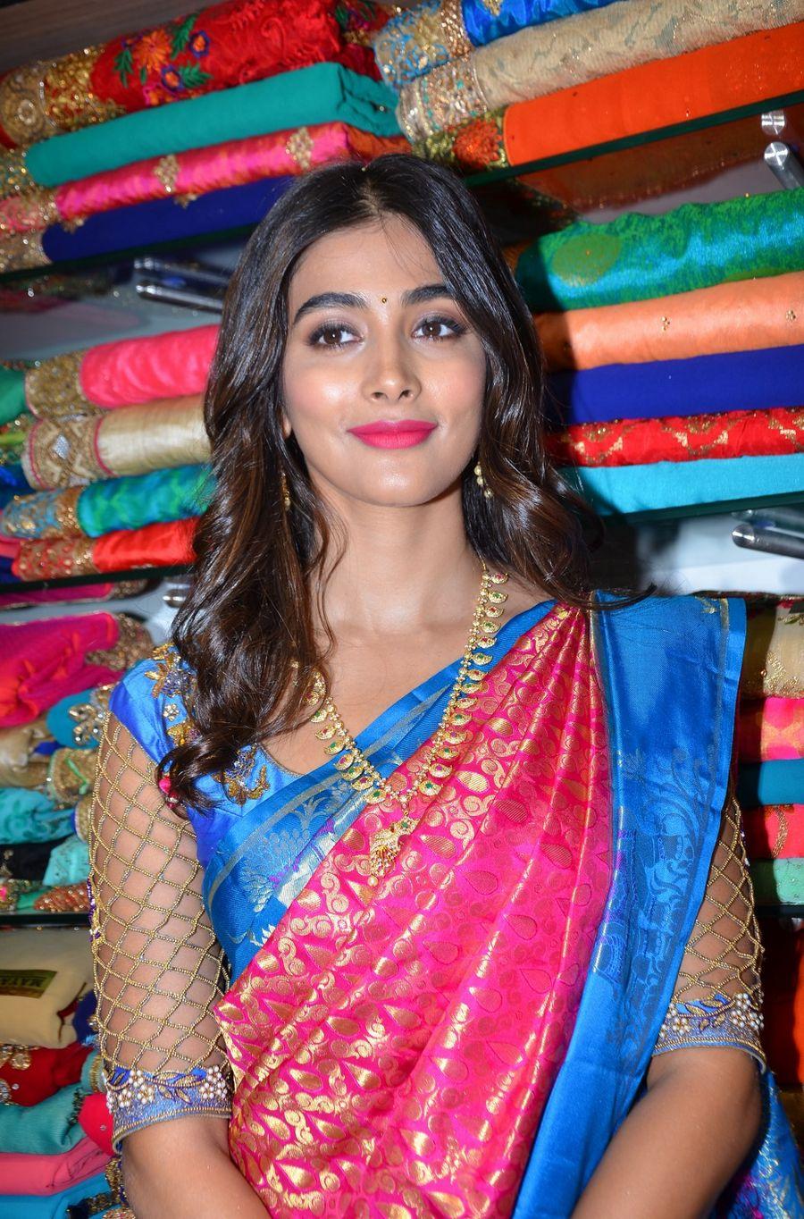 Actress Pooja Hegde Launches Anutex Shopping Mall Photos