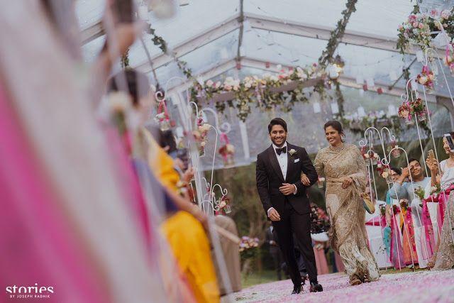 Akkineni Naga Chaitanya & Samantha Christian Wedding Ceremony Photos