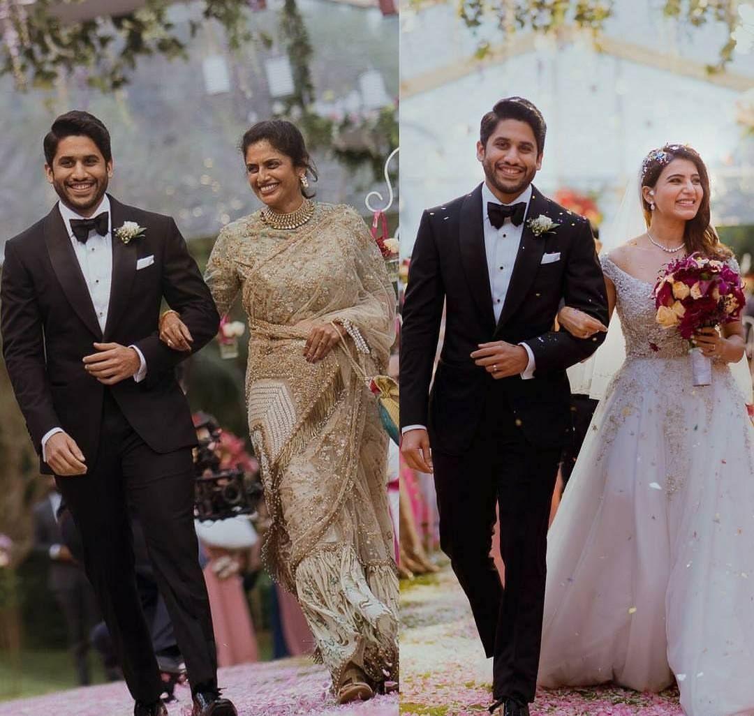 Akkineni Naga Chaitanya & Samantha Christian Wedding Ceremony Photos