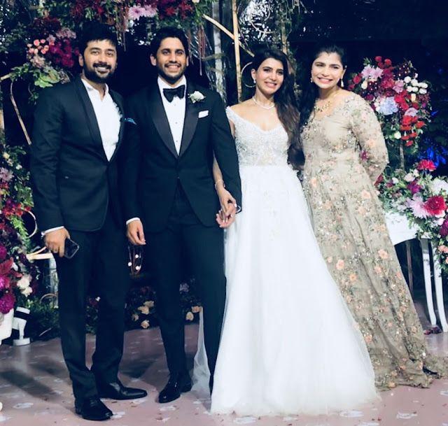 Akkineni Naga Chaitanya & Samantha Christian Wedding Ceremony Photos