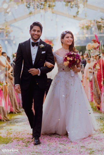 Akkineni Naga Chaitanya & Samantha Christian Wedding Ceremony Photos