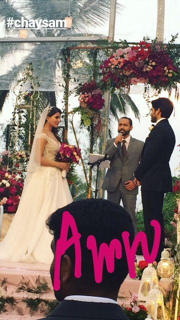 Akkineni Naga Chaitanya & Samantha Christian Wedding Ceremony Photos