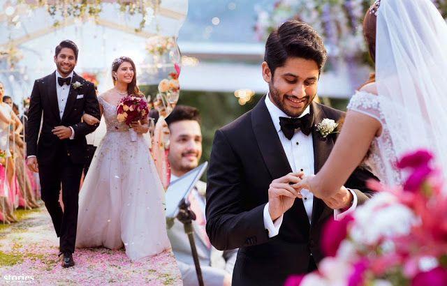 Akkineni Naga Chaitanya & Samantha Christian Wedding Ceremony Photos