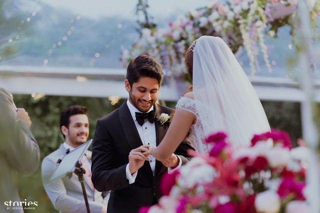 Akkineni Naga Chaitanya & Samantha Christian Wedding Ceremony Photos