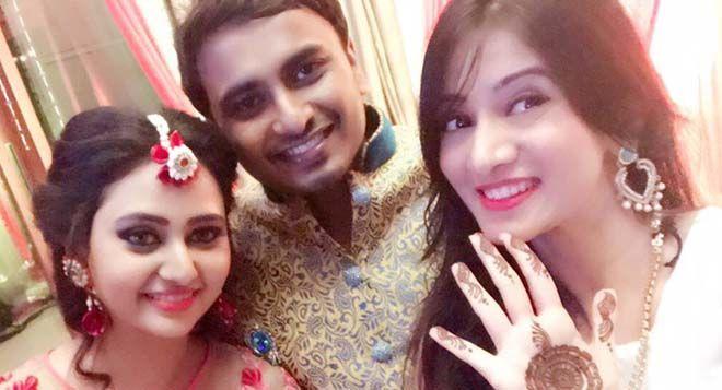 Amulya & Jagadeesh Marriage Mehandi Ceremony Photos