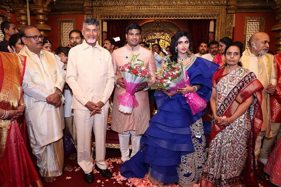 Celebrities at Ramoji Rao Grand Daughter Wedding Pics