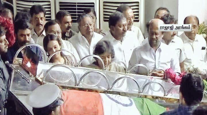 Celebs Pays last respects to former Tamil Nadu CM Karunanidhi