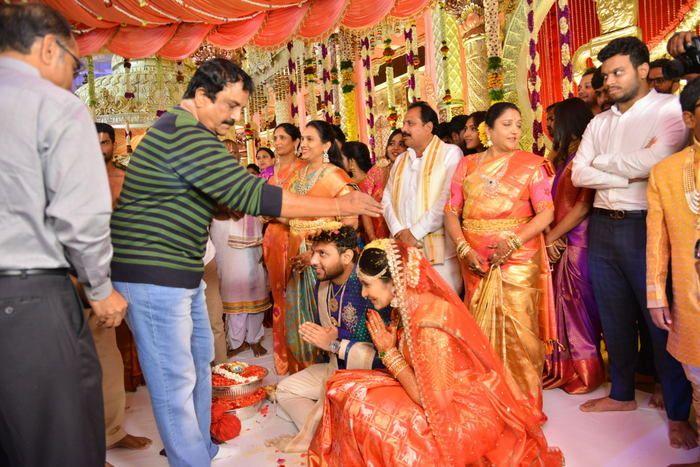 Celebs at Bandla Ganesh's Elder Brother's Daughter's Wedding Photos