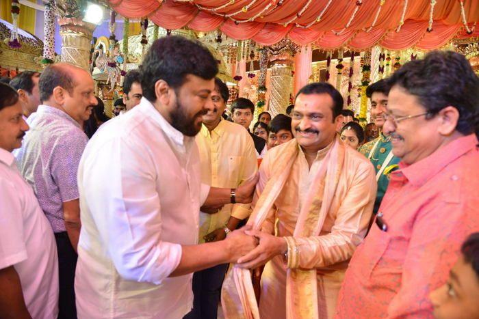 Celebs at Bandla Ganesh's Elder Brother's Daughter's Wedding Photos