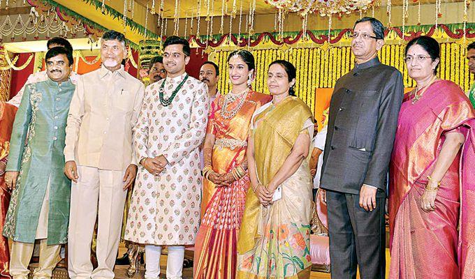 Celebs at Justice NV Ramana Daughter Wedding Photos