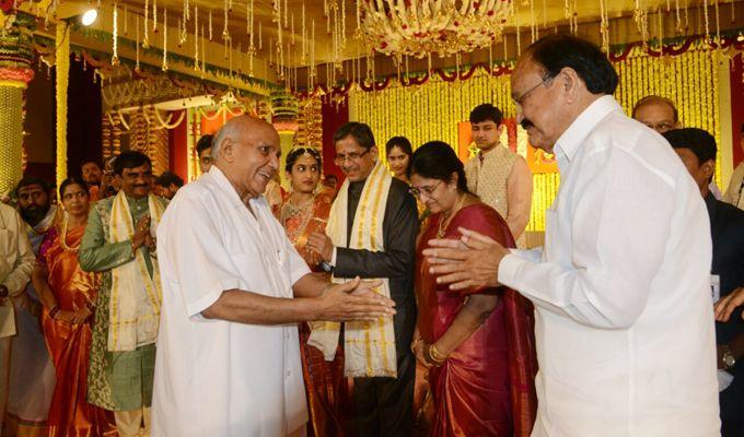 Celebs at Justice NV Ramana Daughter Wedding Photos