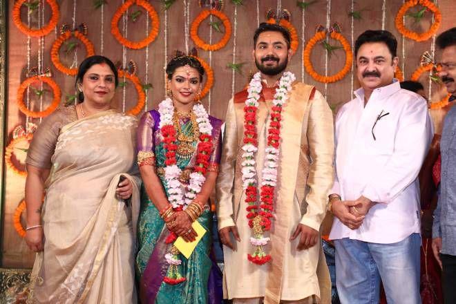 Celebs at Parthiban's daughter Keerthana wedding Photos