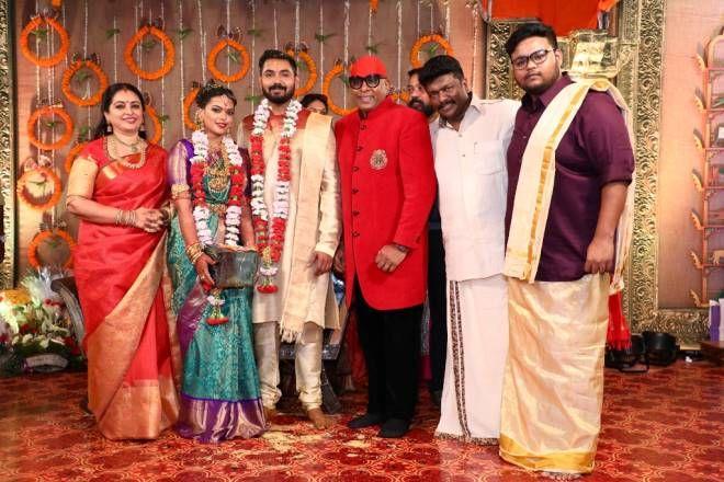 Celebs at Parthiban's daughter Keerthana wedding Photos