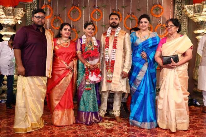 Celebs at Parthiban's daughter Keerthana wedding Photos