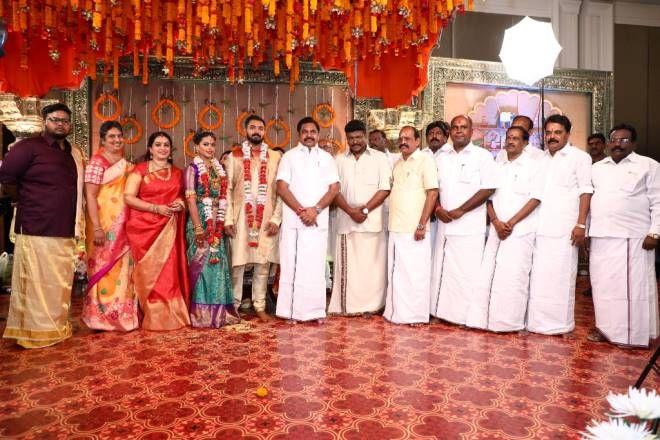 Celebs at Parthiban's daughter Keerthana wedding Photos