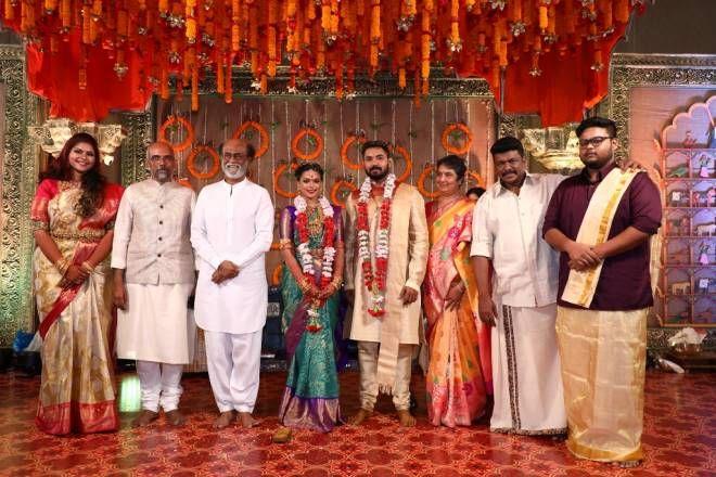 Celebs at Parthiban's daughter Keerthana wedding Photos