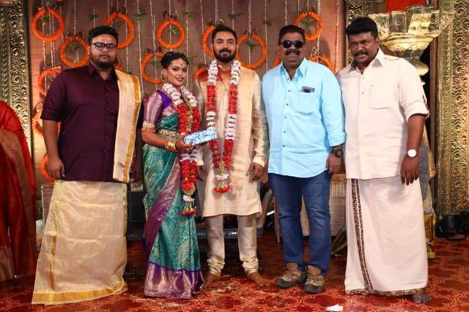 Celebs at Parthiban's daughter Keerthana wedding Photos