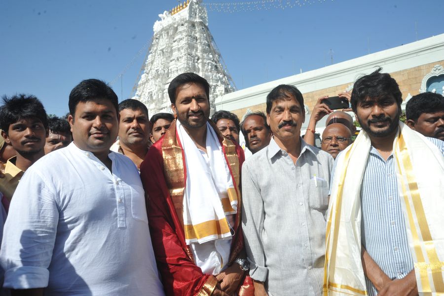 Gautham Nanda Movie Team at Tirumala Photos