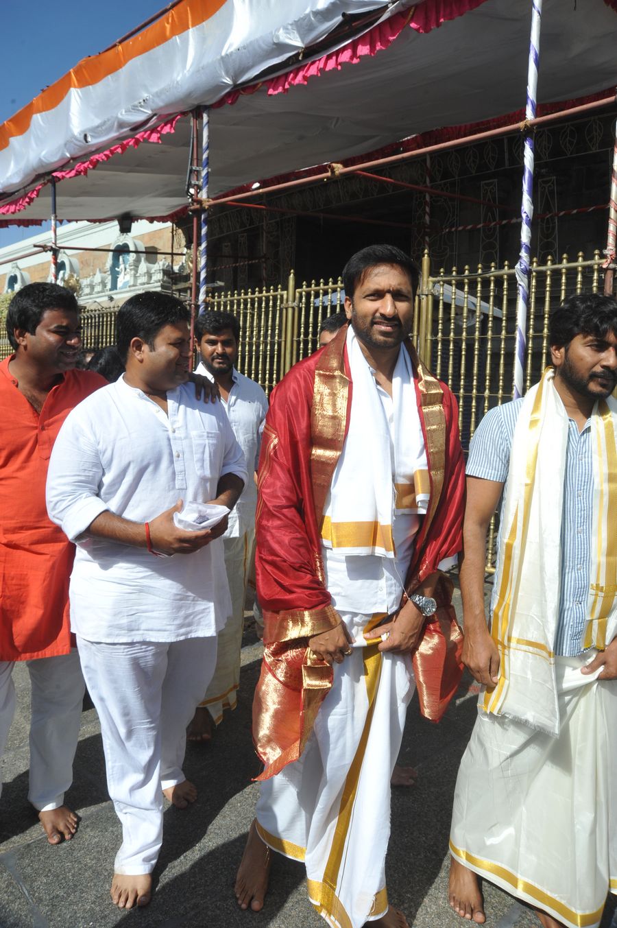 Gautham Nanda Movie Team at Tirumala Photos