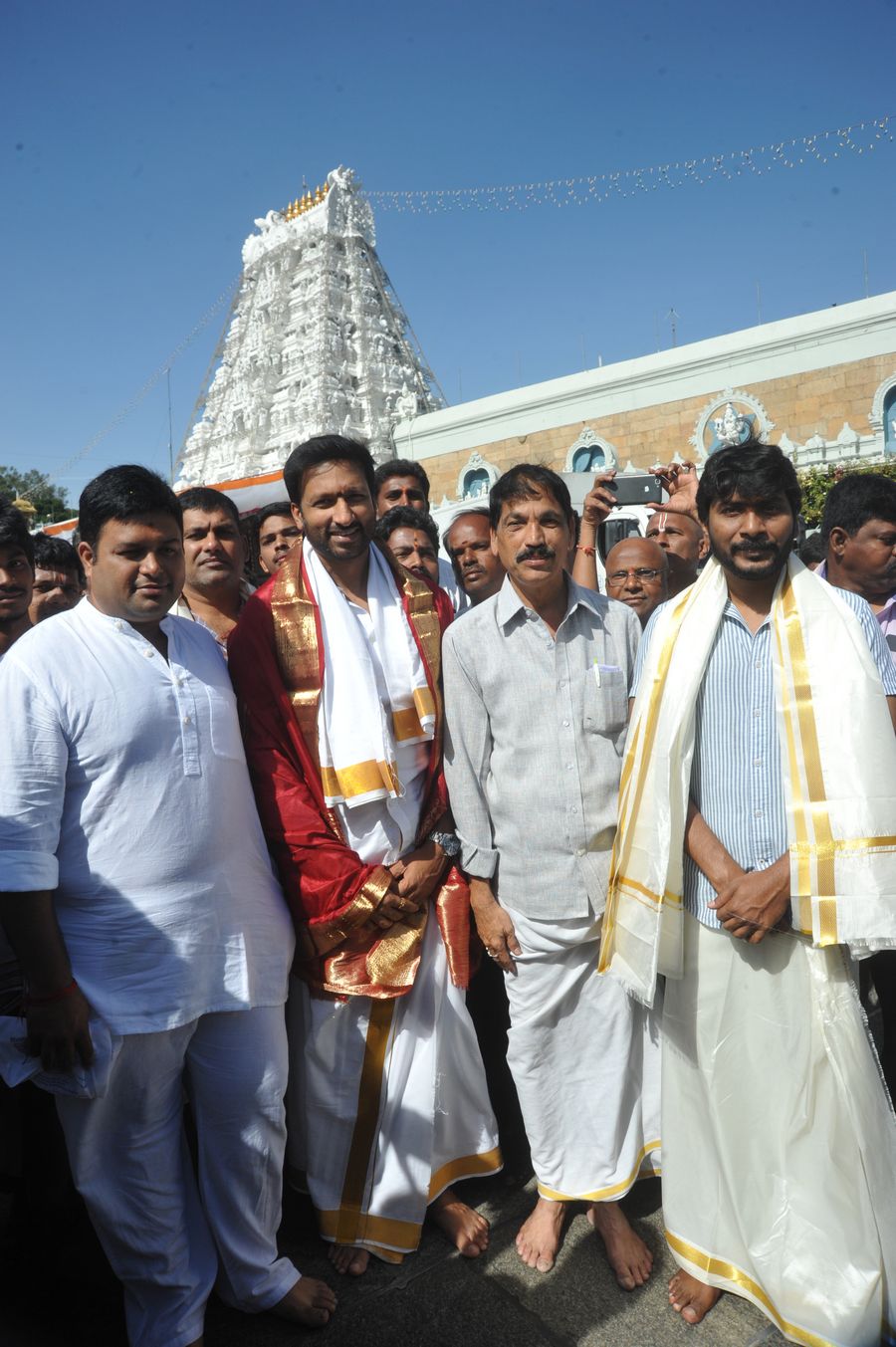 Gautham Nanda Movie Team at Tirumala Photos