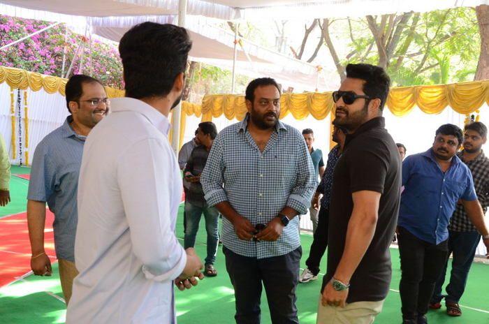 Jr NTR at Kalyan Ram New Movie Opening Photos