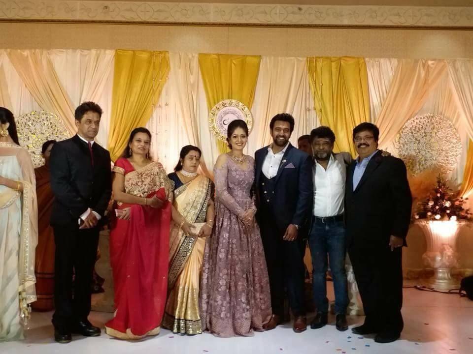 Meghana Raj & Chiranjeevi Sarja Engagement Photos