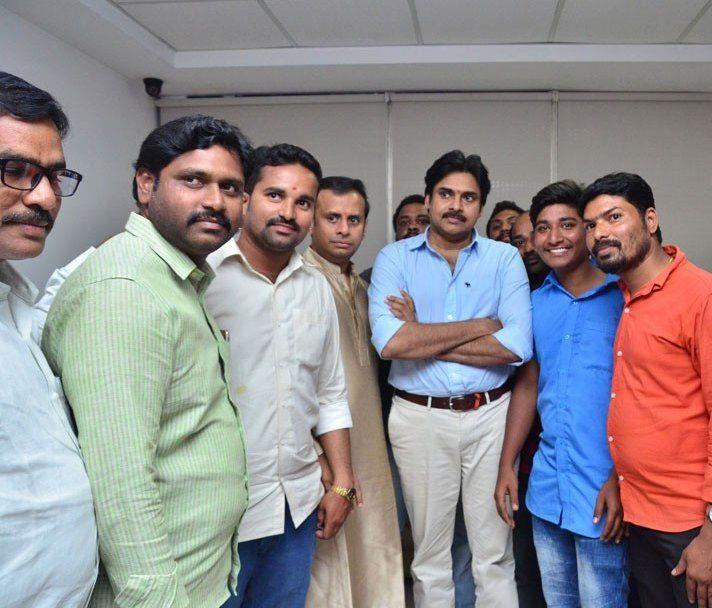 Pawan Kalyan Visits Andhra Prabha Ganesh Pooja Photos