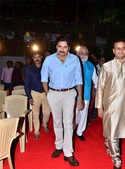 Pawan Kalyan Visits Andhra Prabha Ganesh Pooja Photos