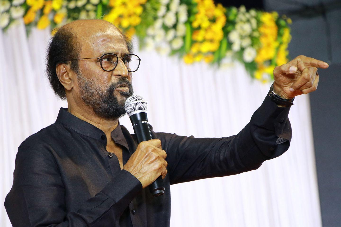 Superstar Rajinikanth Pays Homage To Kalaignar Karunanidhi With Memorial Gathering Photos