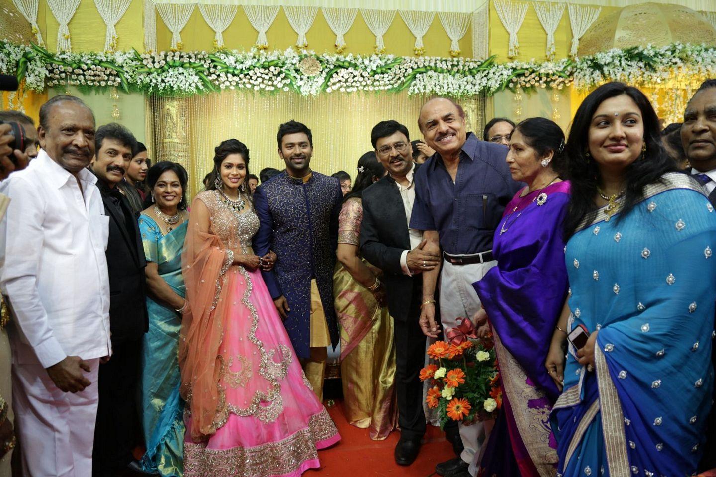 Celebs at Shanthanu Keerthi Wedding Reception Photos