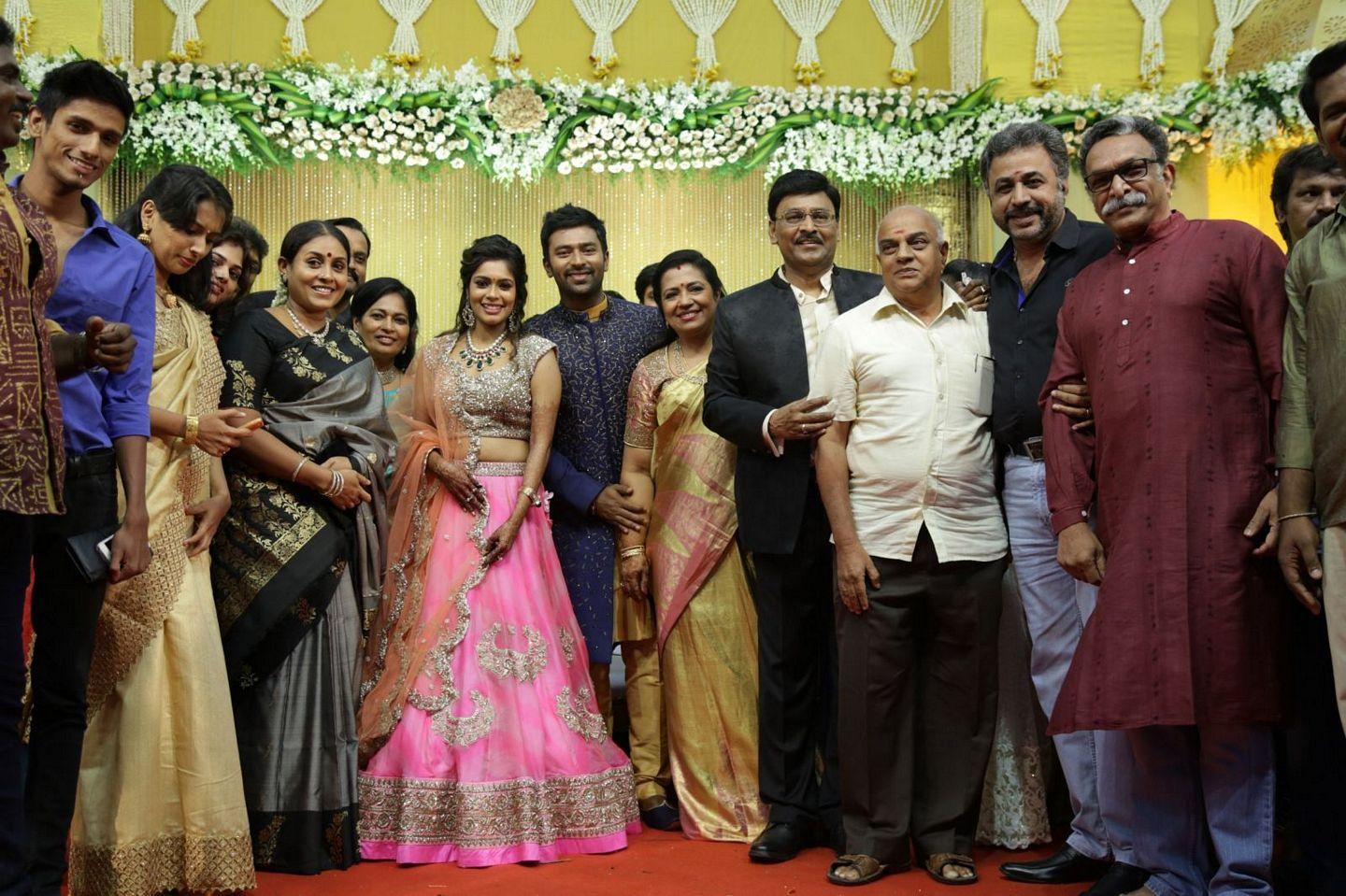 Celebs at Shanthanu Keerthi Wedding Reception Photos