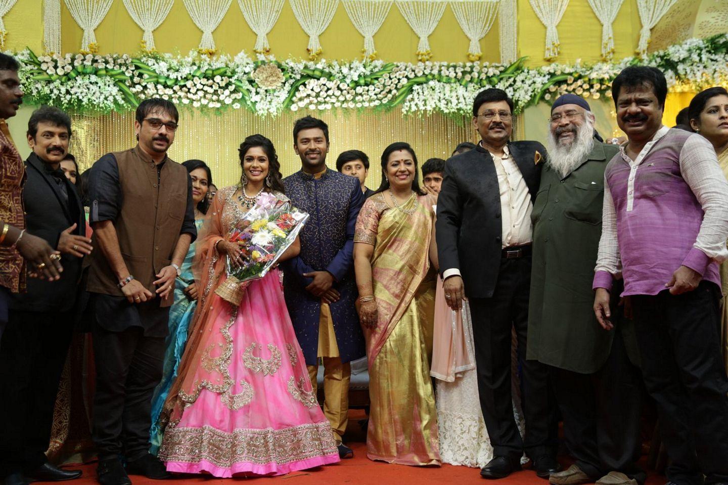 Celebs at Shanthanu Keerthi Wedding Reception Photos