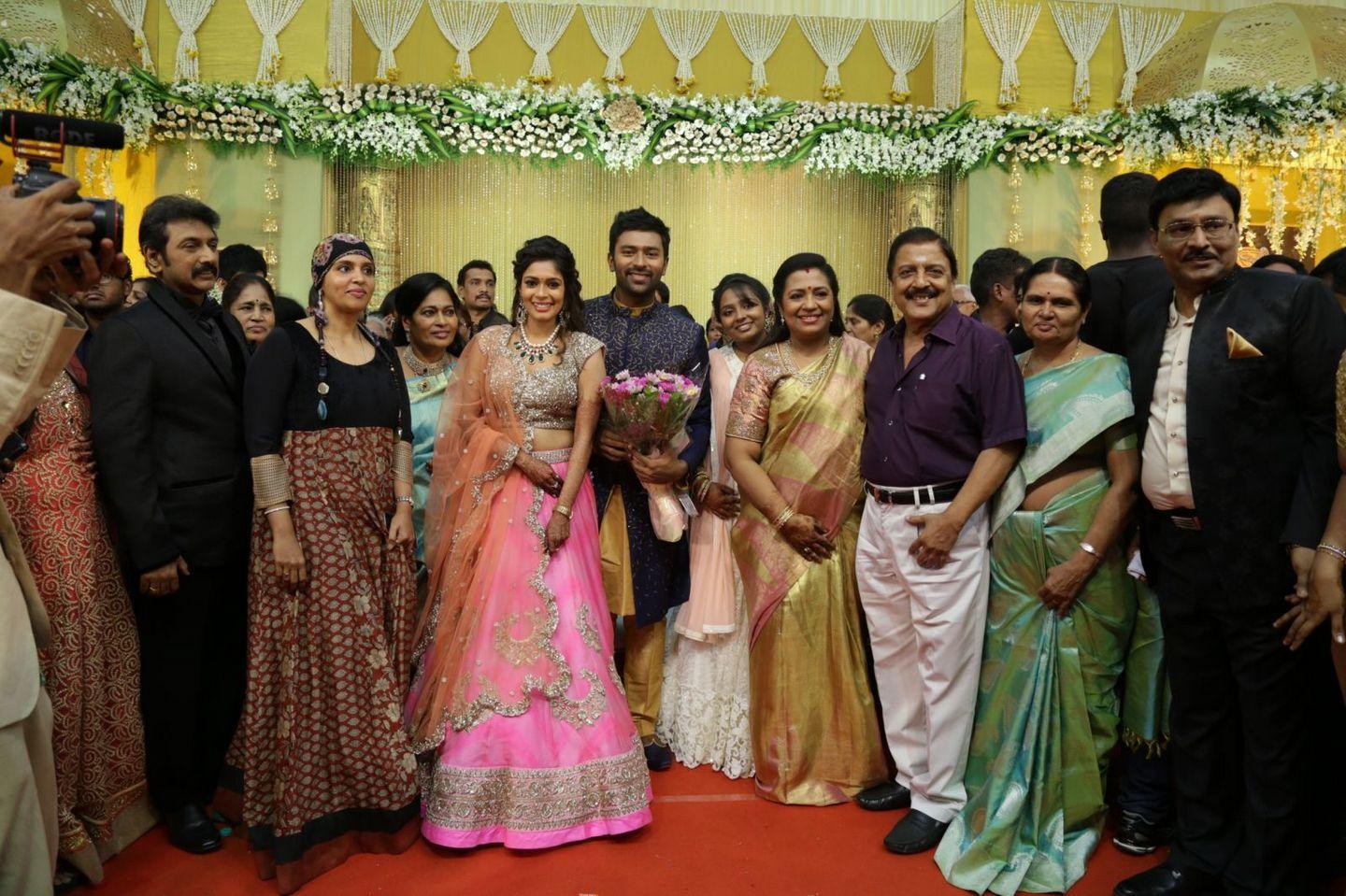 Celebs at Shanthanu Keerthi Wedding Reception Photos