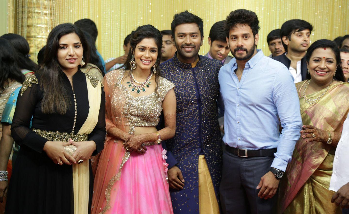 Celebs at Shanthanu Keerthi Wedding Reception Photos