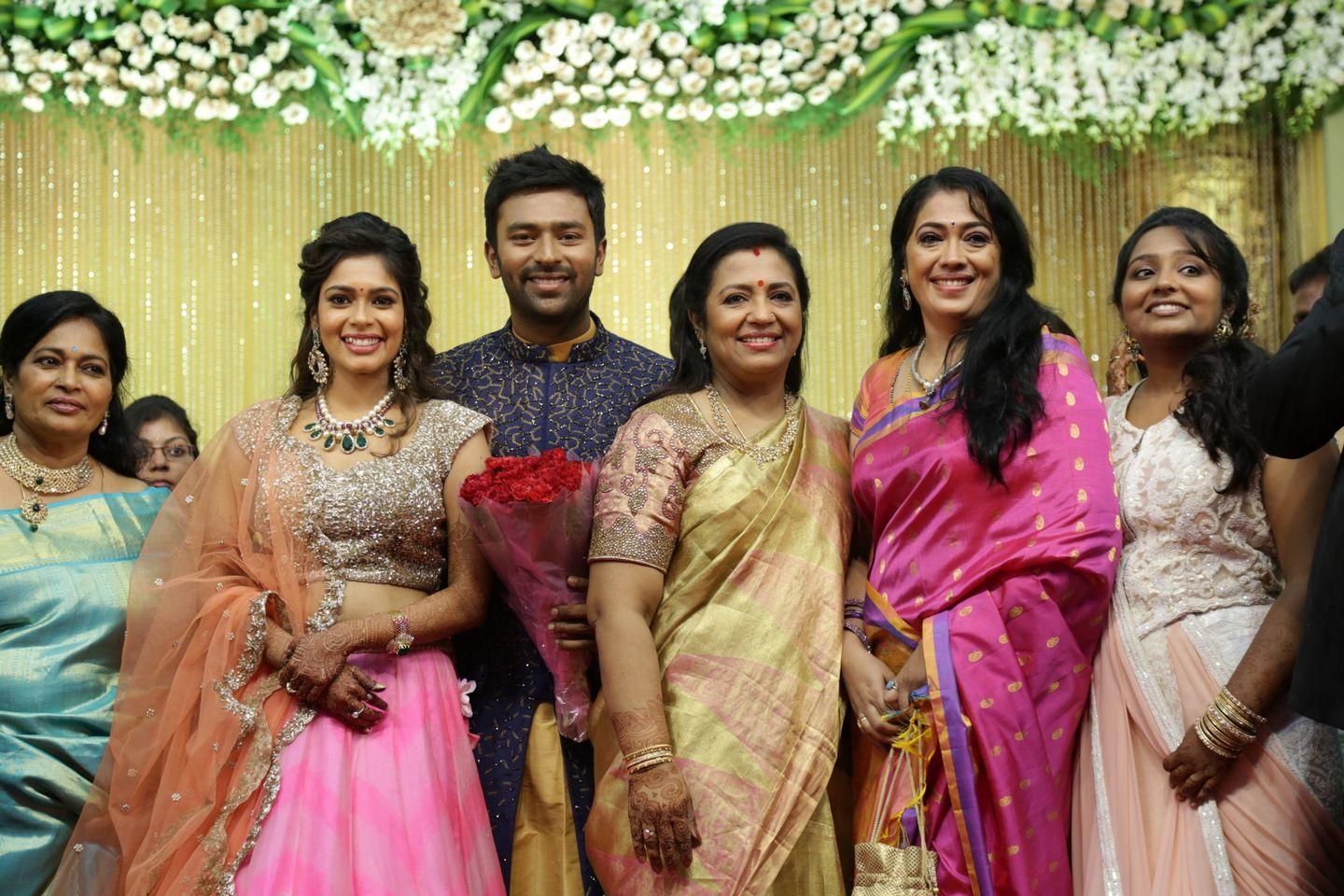 Celebs at Shanthanu Keerthi Wedding Reception Photos