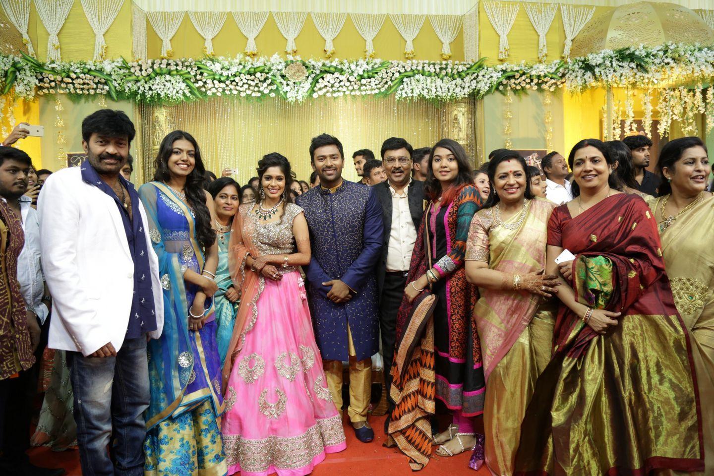 Celebs at Shanthanu Keerthi Wedding Reception Photos