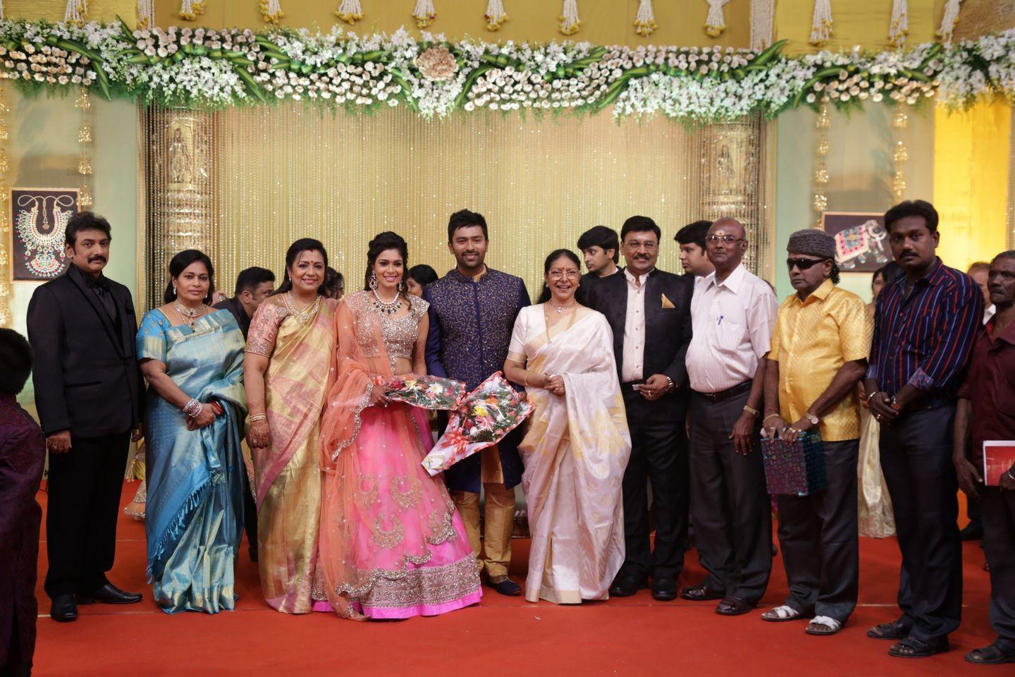 Celebs at Shanthanu Keerthi Wedding Reception Photos