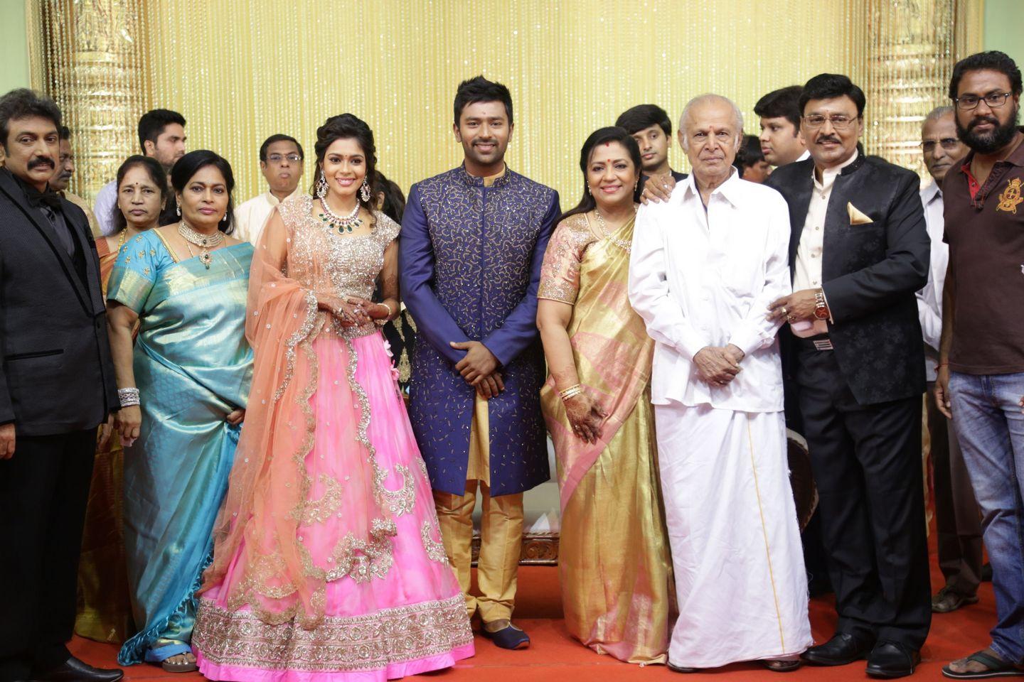 Celebs at Shanthanu Keerthi Wedding Reception Photos