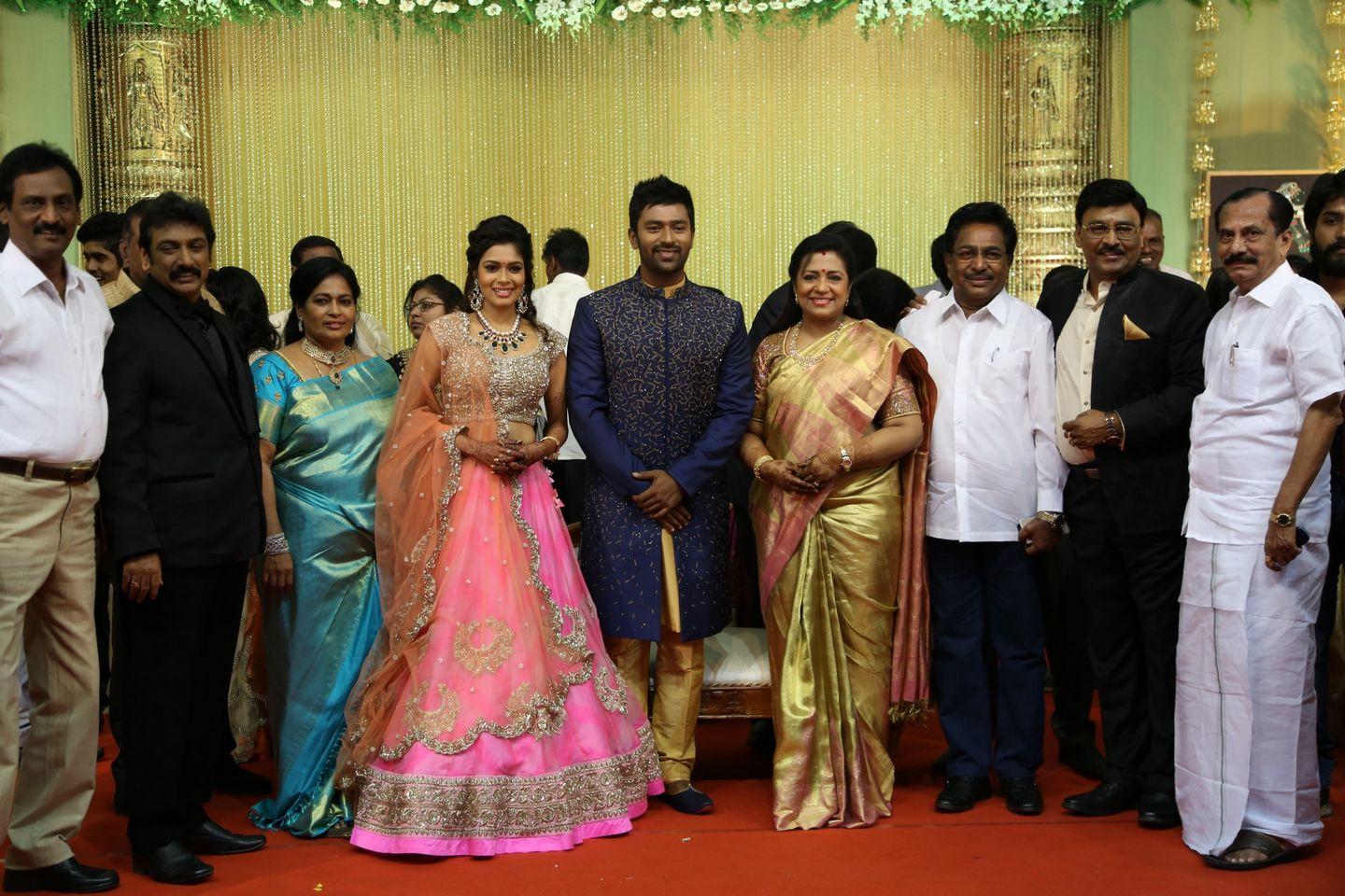 Celebs at Shanthanu Keerthi Wedding Reception Photos