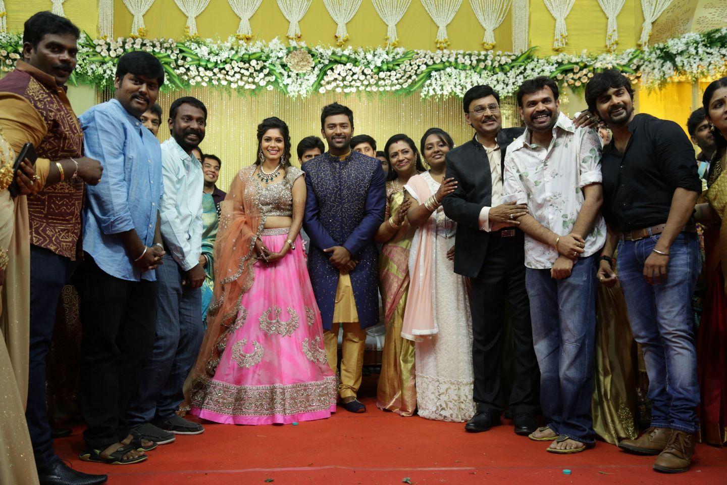 Celebs at Shanthanu Keerthi Wedding Reception Photos