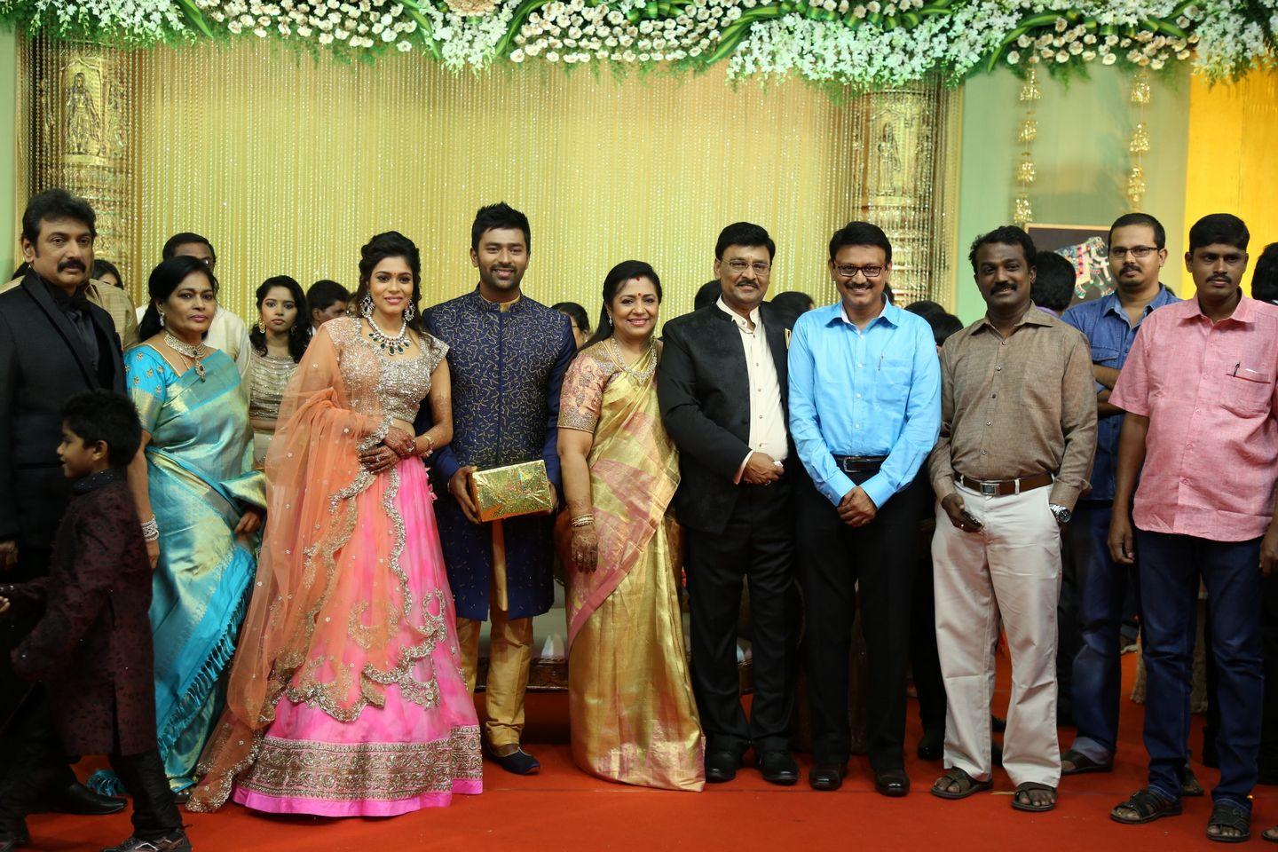 Celebs at Shanthanu Keerthi Wedding Reception Photos