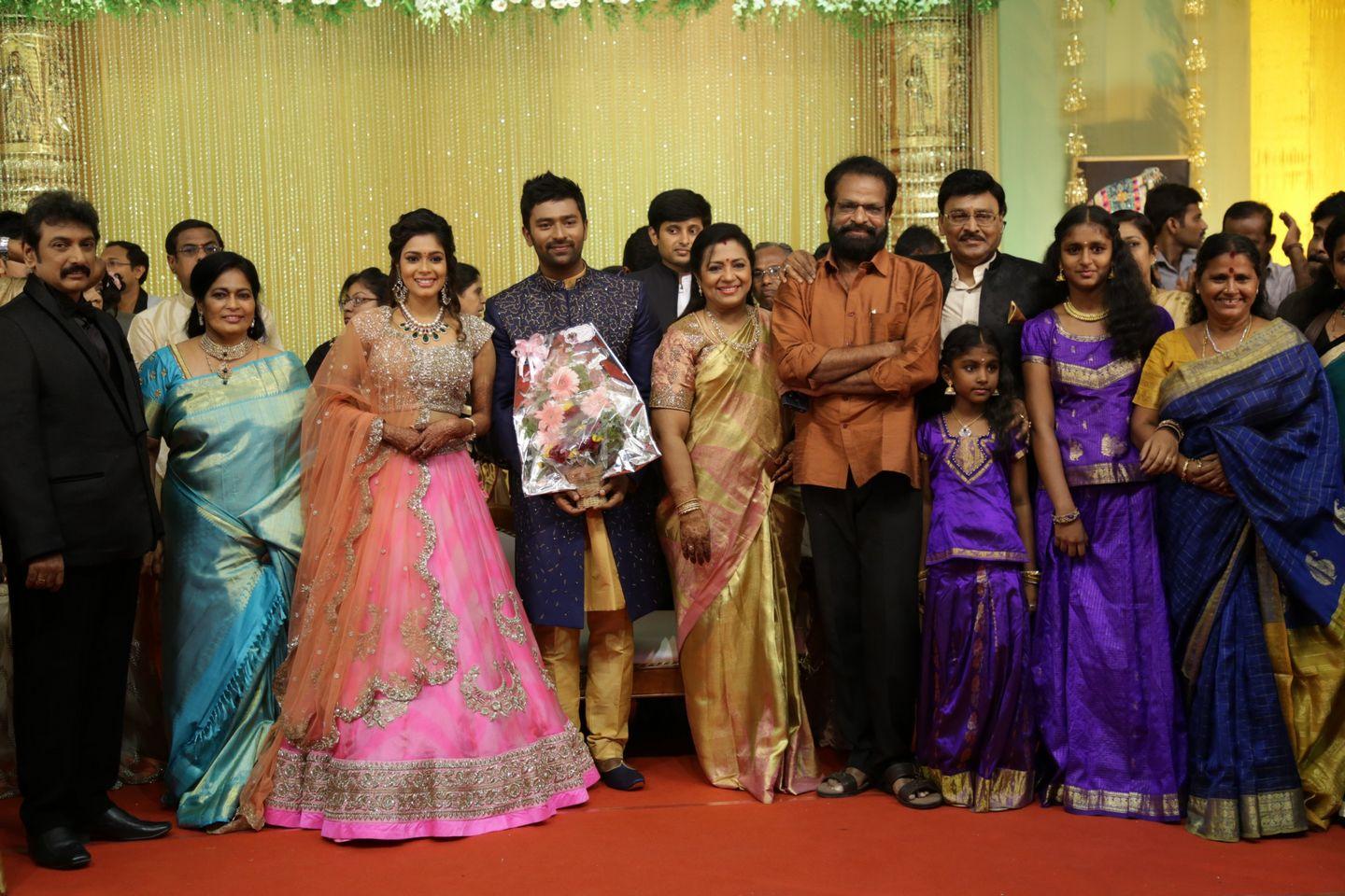 Celebs at Shanthanu Keerthi Wedding Reception Photos