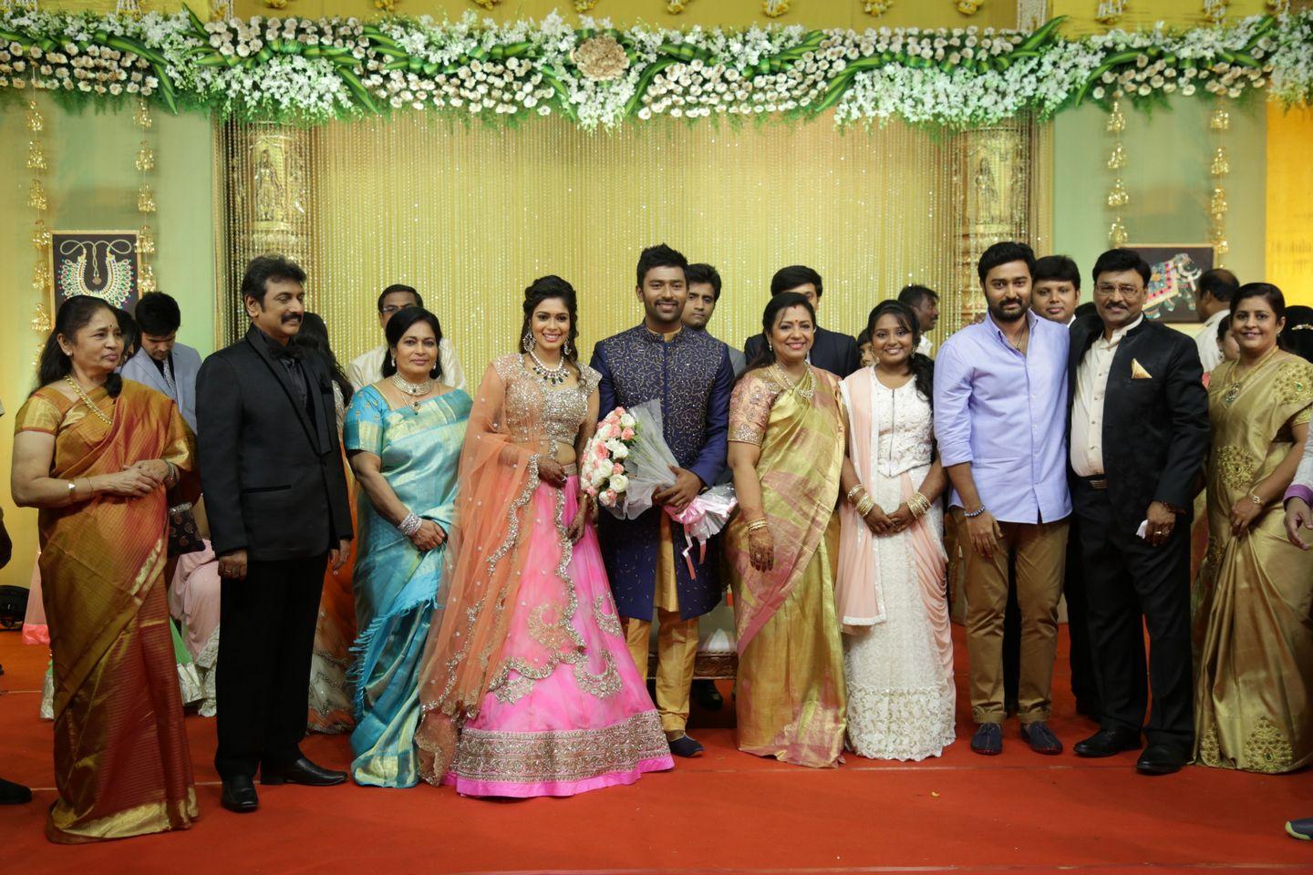 Celebs at Shanthanu Keerthi Wedding Reception Photos