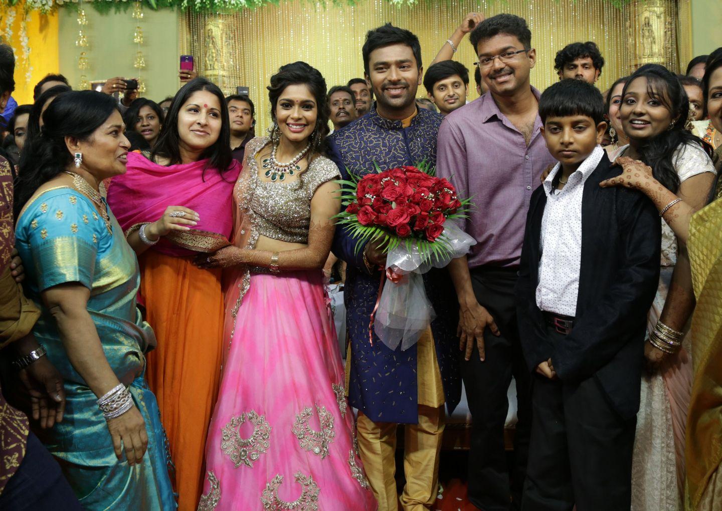 Celebs at Shanthanu Keerthi Wedding Reception Photos